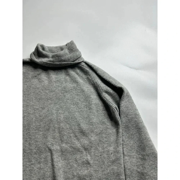 J Crew Sweater Dress Womens Small Gray Turtle Neck Merino Wool Alpaca Blend - Picture 2 of 7